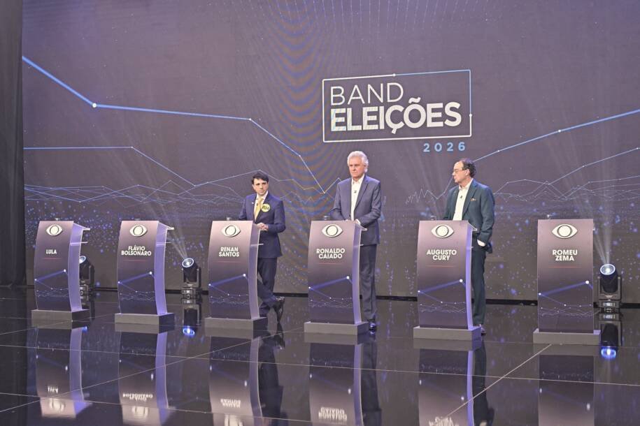 Ronaldo Caiado, Renan Santos e Augusto Cury criticam Lula em debate esvaziado