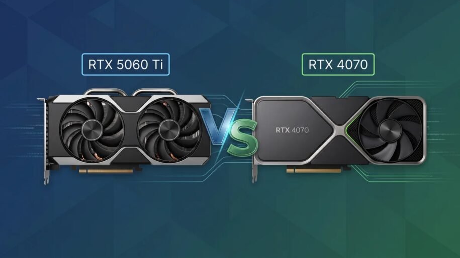 RTX 5060 Ti e RTX 4070: Conflito entre placas de vídeo em desempenho e consumo