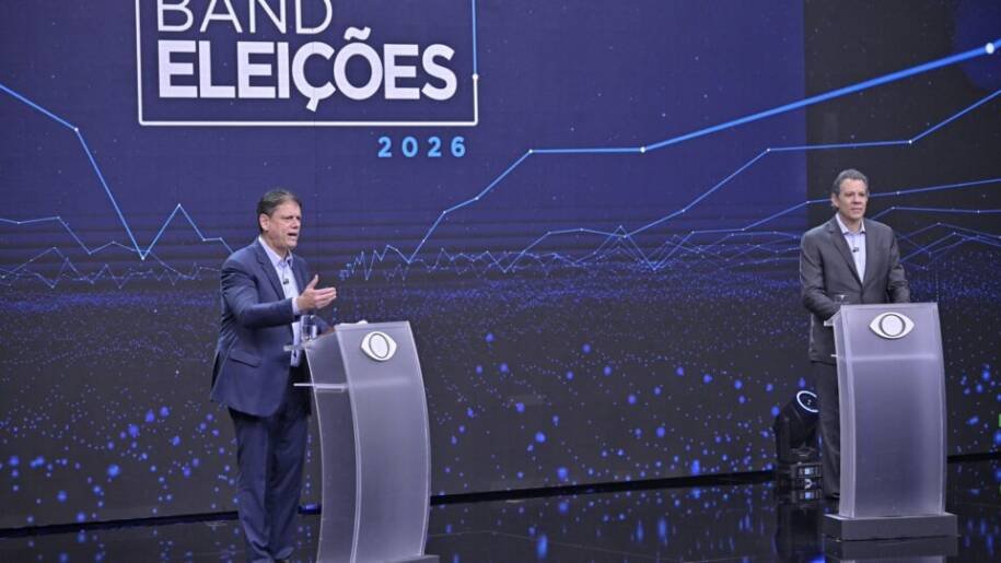 Tarcísio e Haddad enfrentam polarização em debate acirrado sobre segurança e Bolsonaro