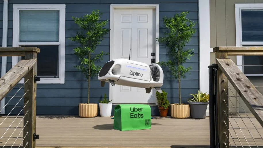 Uber e Zipline firmam parceria e prometem entregas rápidas com drones até 2026