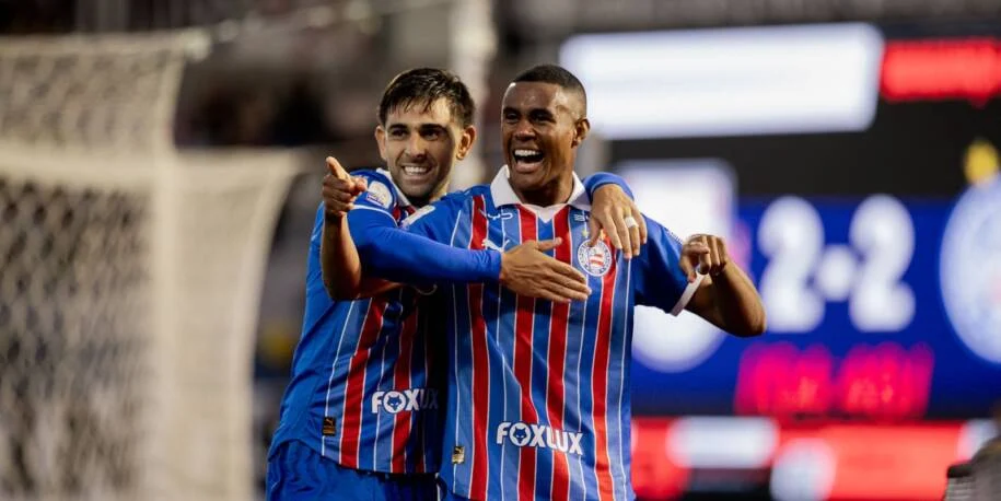 Bahia vence Bragantino por 3 a 2 e se firma no G-5 da Libertadores