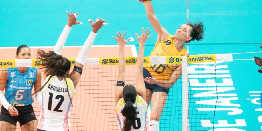 Brasil vence Venezuela por 3 a 0 e brilha no Sul-Americano de Vôlei Feminino