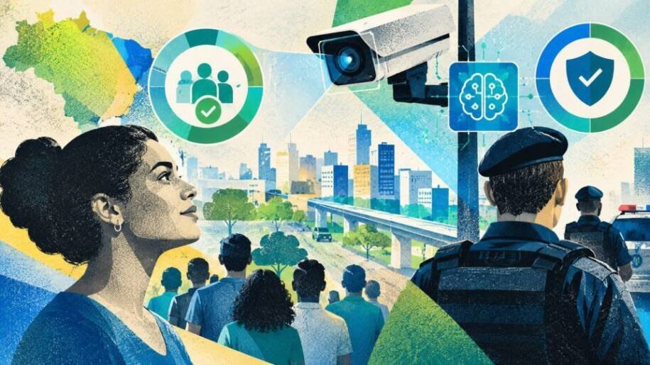 Brasileiros apoiam uso de IA e câmeras inteligentes para combater crime