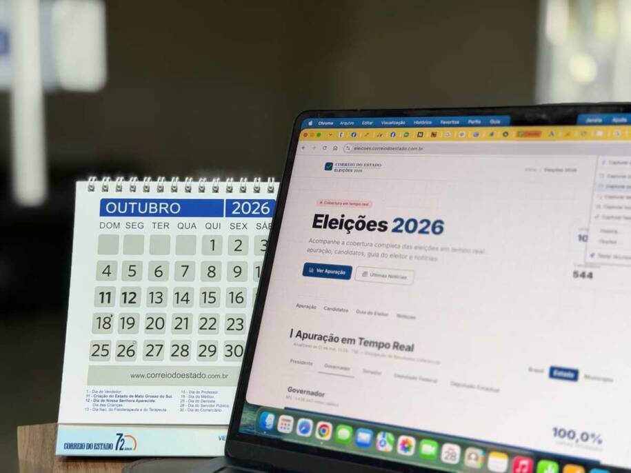 Correio do Estado garante cobertura em tempo real da apuração das eleições 2026
