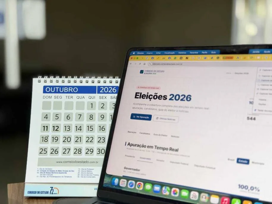 Correio do Estado garante cobertura em tempo real da apuração das eleições 2026
