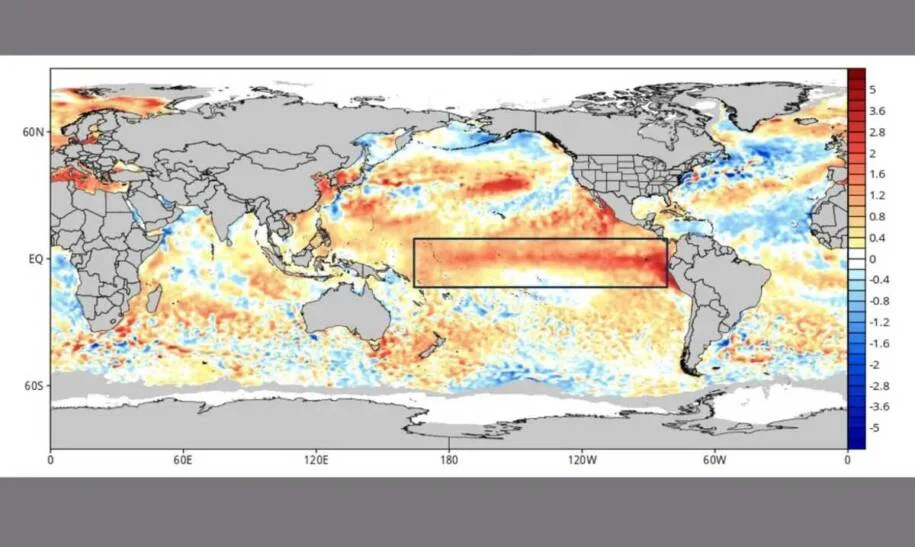 CPC/NOAA confirma El Niño com 90% de chance de ser o mais forte desde 1950