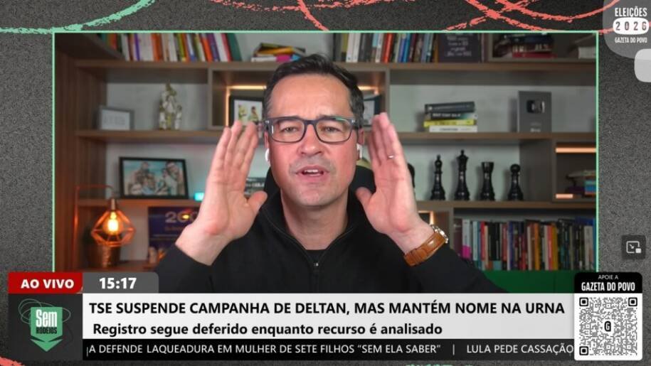 Deltan Dallagnol vê suspensão de campanha como 'facada na Constituição'