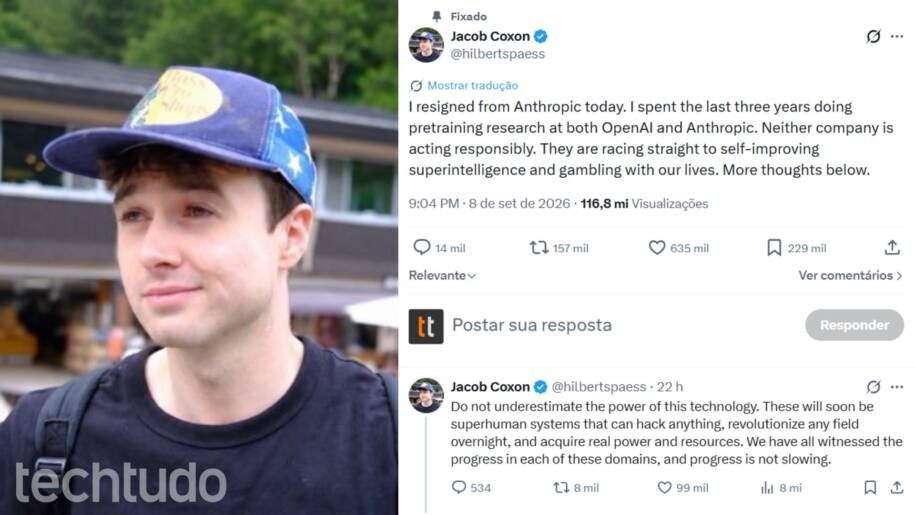 Jacob Coxon deixa Anthropic e alerta sobre riscos da IA que podem matar humanos