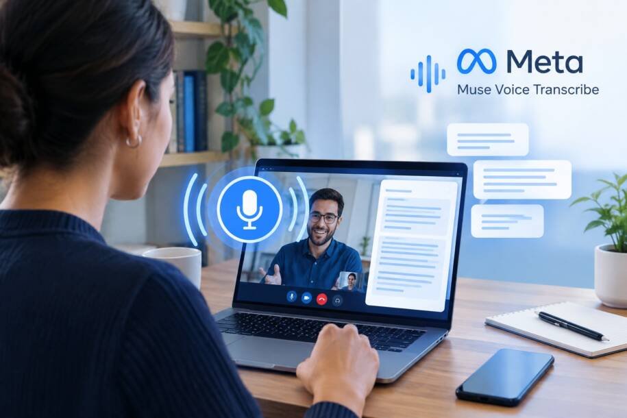 Meta lança Muse Voice Transcribe e revoluciona transcrição de reuniões ao vivo