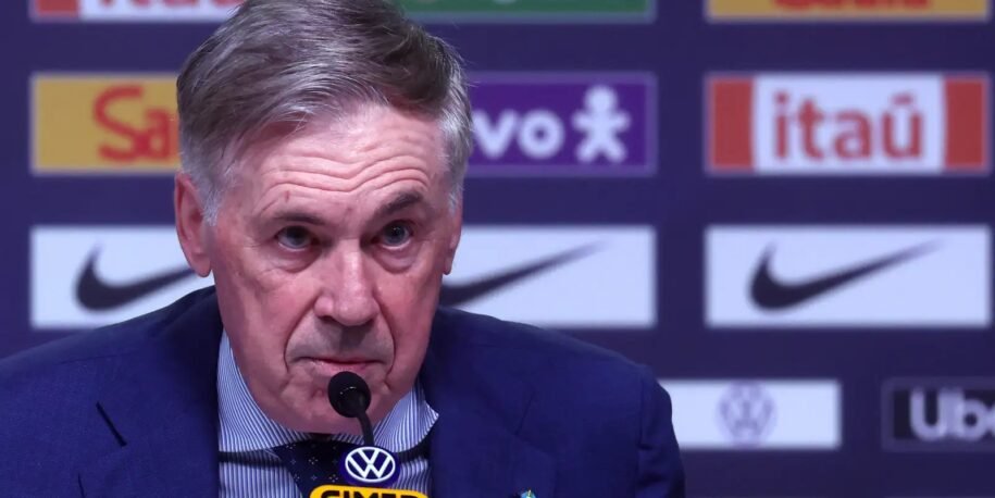 Técnico Carlo Ancelotti anuncia convocação da Seleção Brasileira em setembro