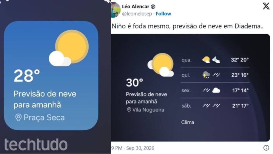 The Weather Channel gera confusão com previsão de neve no Rio e SP