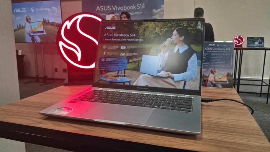 ASUS lança Vivobook S14 com Snapdragon X e autonomia de 30 horas em SP