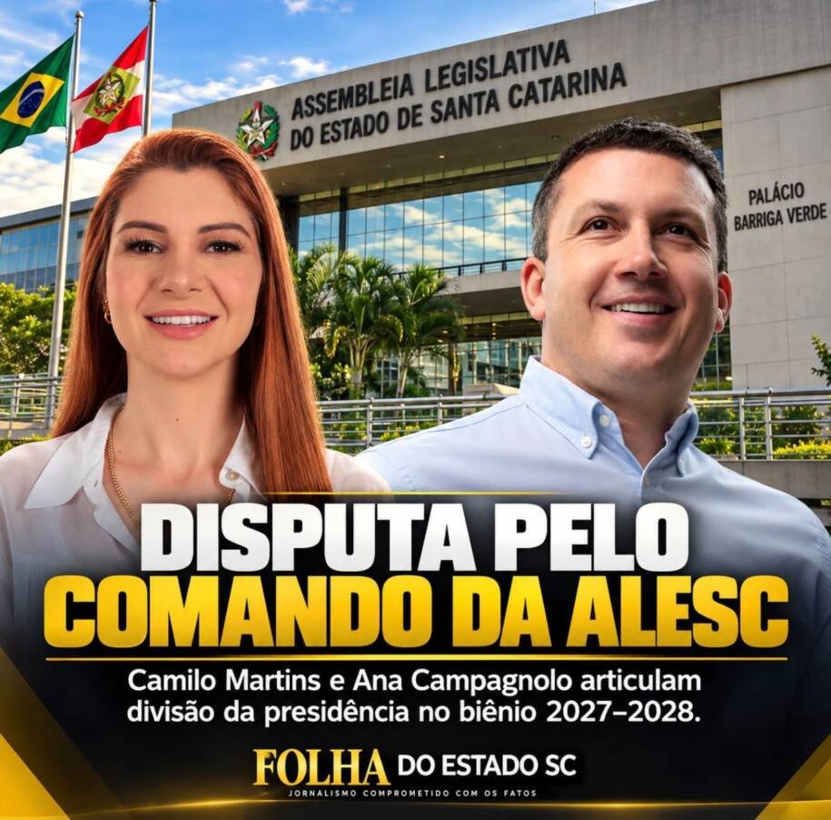 Camilo Martins articula presidência da Alesc e mira Prefeitura de Palhoça em 2028