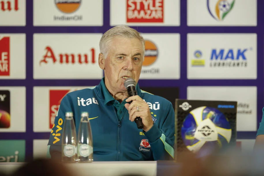 Carlo Ancelotti convoca seleção brasileira para amistoso tenso contra a Índia