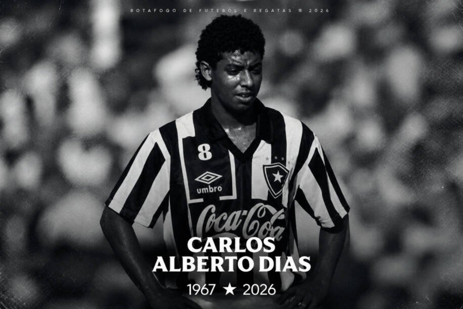 Carlos Alberto Dias, ex-jogador do Botafogo, falece aos 59 anos após mal súbito
