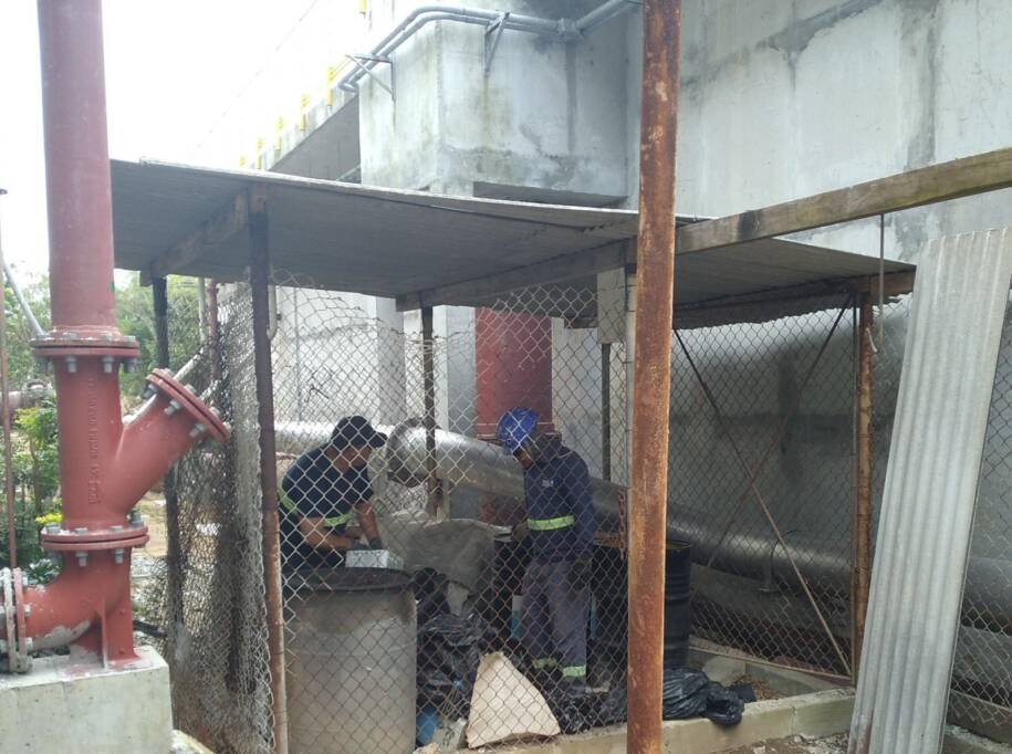 Casan intensifica obras na ETE Insular e descarta mais de uma tonelada de resíduos perigosos