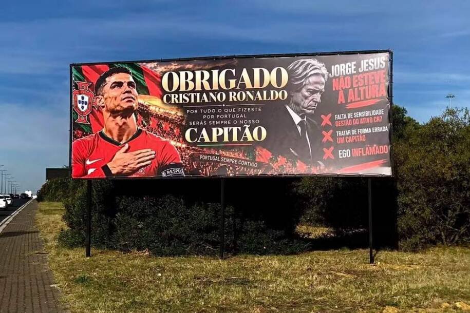 Empresário Fernando Maia gasta R$ 11 mil em outdoors e critica Jorge Jesus