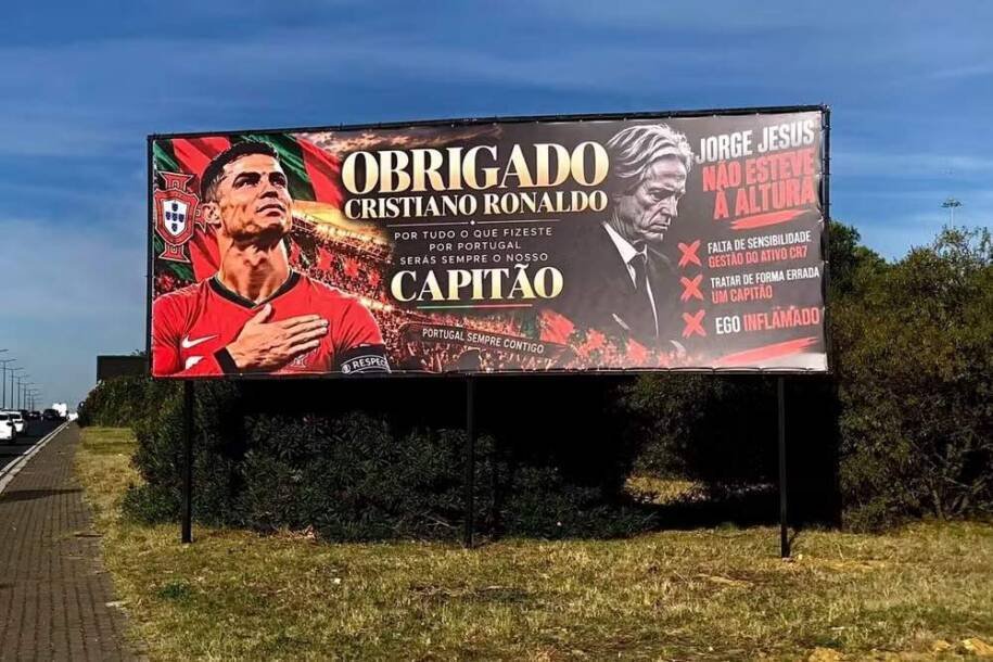 Empresário Fernando Maia gasta R$ 11 mil em outdoors e critica Jorge Jesus