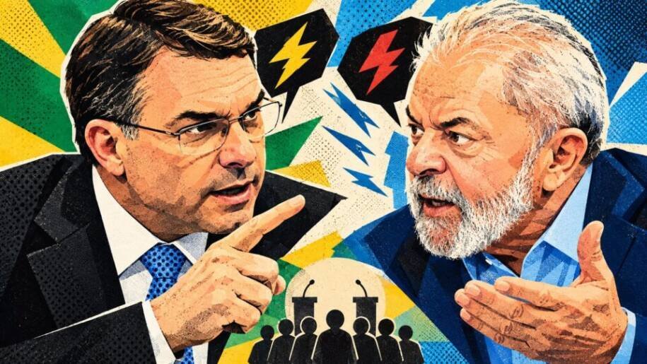 Flávio Bolsonaro e Lula trocam ataques no 2.º turno das eleições 2026
