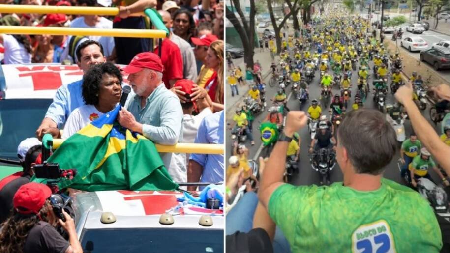 Lula e Flávio Bolsonaro mobilizam apoiadores em BH e Rio antes do segundo turno