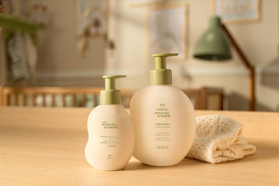 Natura amplia linha Mamãe e Bebê com novas embalagens de 400 ml e gera expectativa