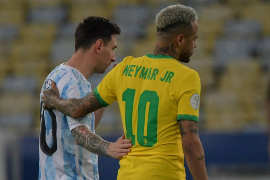 Neymar homenageia Messi na despedida da seleção argentina e emociona fãs