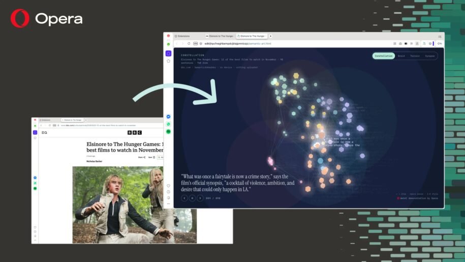 Opera lança WebAI que permite uso de IA local em sites e extensões