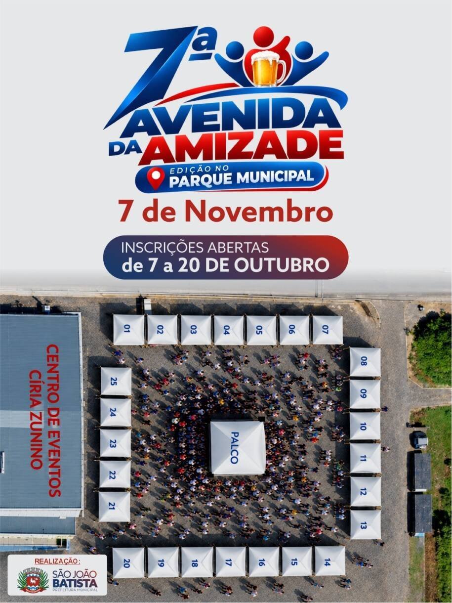 Prefeitura de São João Batista abre inscrições para evento com atrações imperdíveis