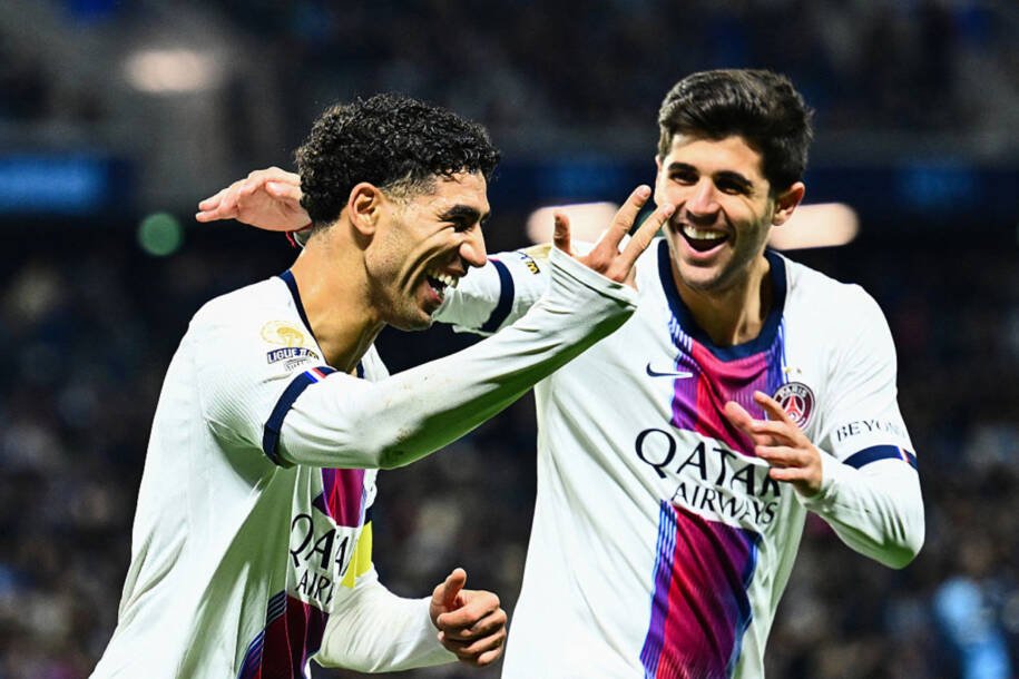PSG goleia Le Havre por 5 a 1 com Hakimi brilhando e abre vantagem na liderança