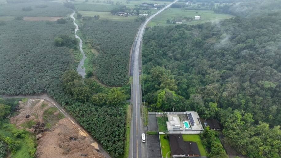 Ricardo Grando anuncia conclusão das obras na SC-418 e melhora no trânsito