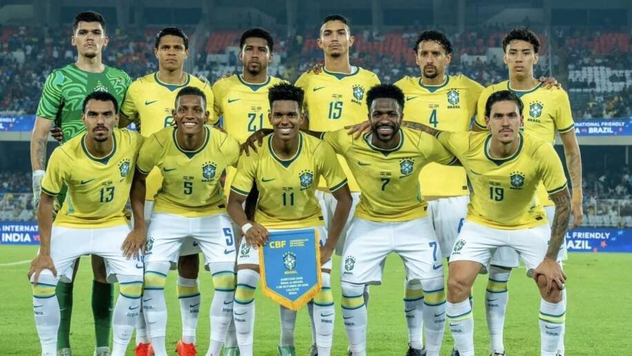 Seleção Brasileira de Carlo Ancelotti goleia a Índia por 4 a 0 em Calcutá