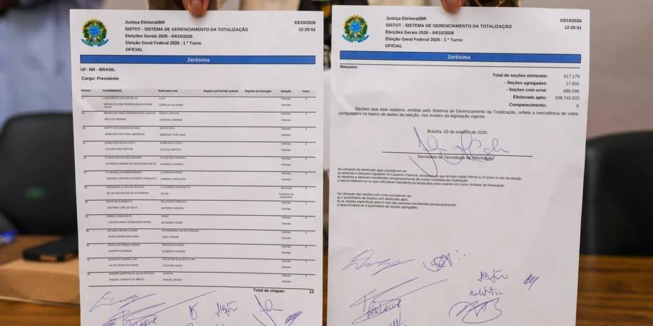 TSE confirma integridade das eleições 2026 com teste final e emissão de zerézima